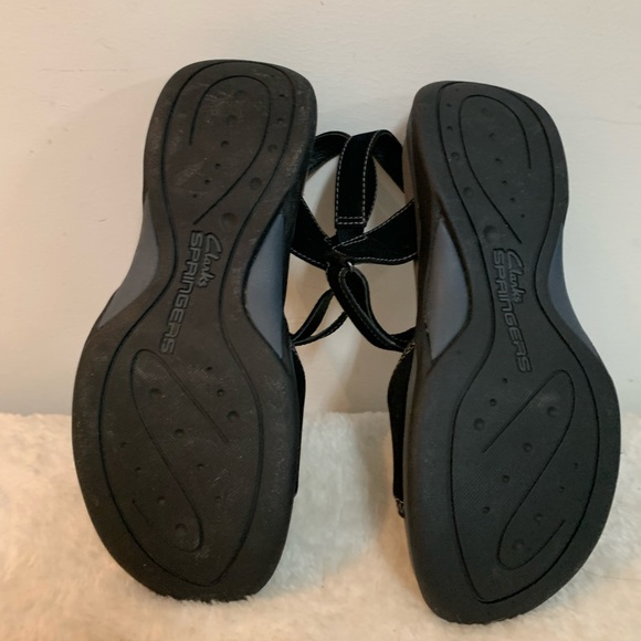 Clarks Leather/Suede Comfort Sandals - Picture 3 of 6